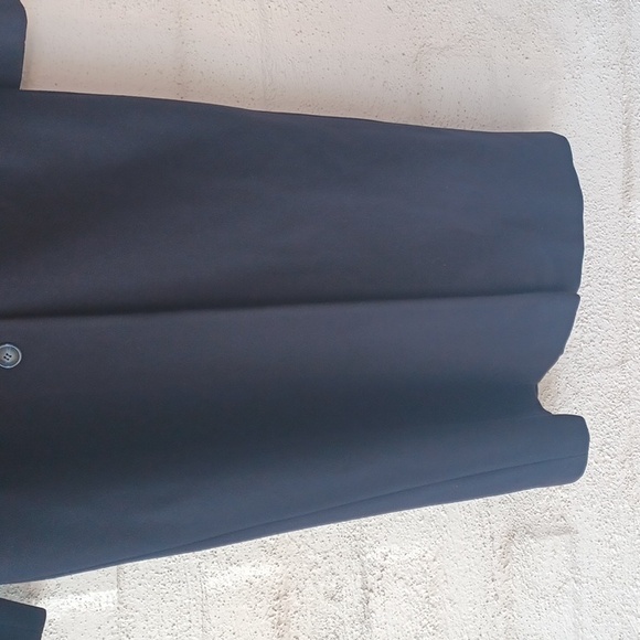 Kristen Blake Virgin Wool Cashmere Blend Full Length Coat, Blue, Pockets, Lined - Picture 7 of 14